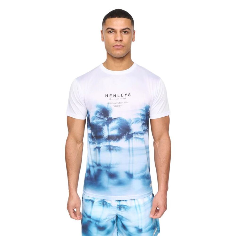 Henleys Mens Hennicane T-Shirt / Optic White